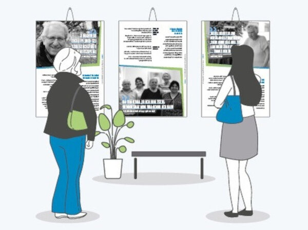 Ausstellung: Bewegte Lebenswege (Plakat)