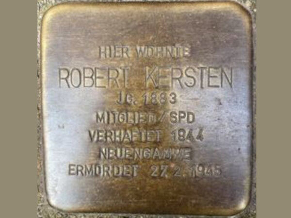 Stolperstein von Robert Kersten, Kirchberg 4